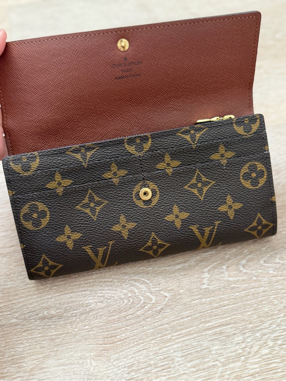 Louis Vuitton Monogram Canvas Long Wallet - Brown and Gold - Picture 3 of 12